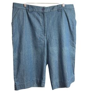 Karen Scott Sport Bermuda Shorts - Size 18W cotton